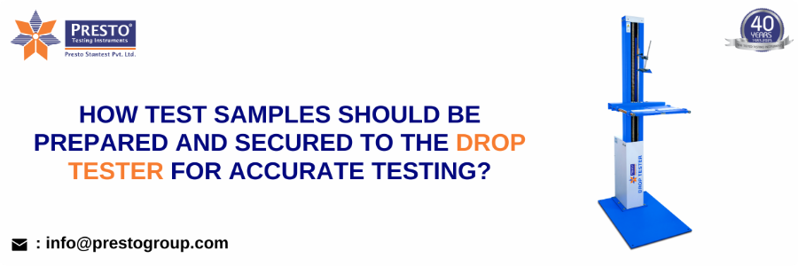 What factors should you consider when selecting the appropriate drop height for the drop test?